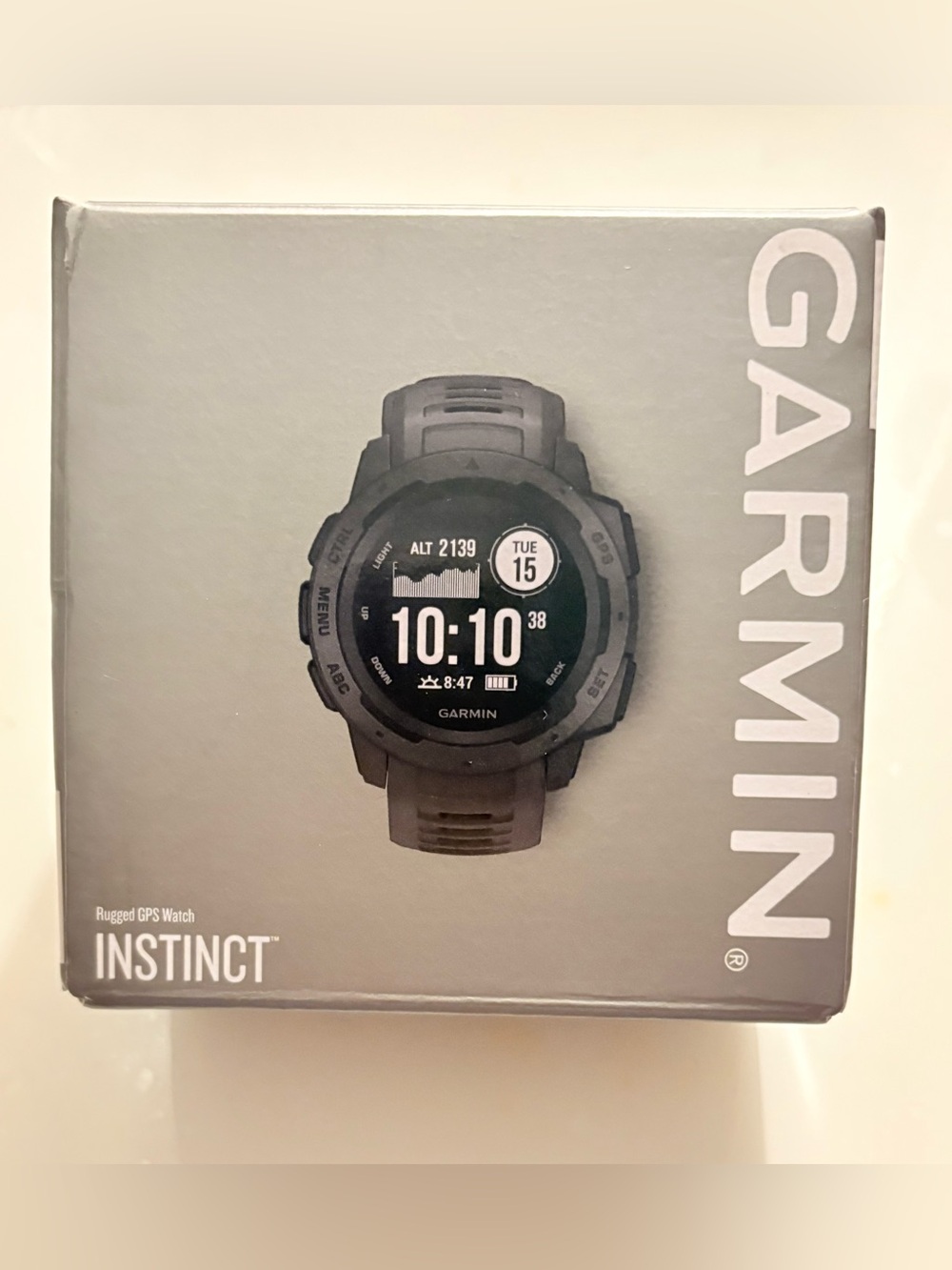 Garmin Instinct rugged outdoor smartwatch with built-in GPS military standards